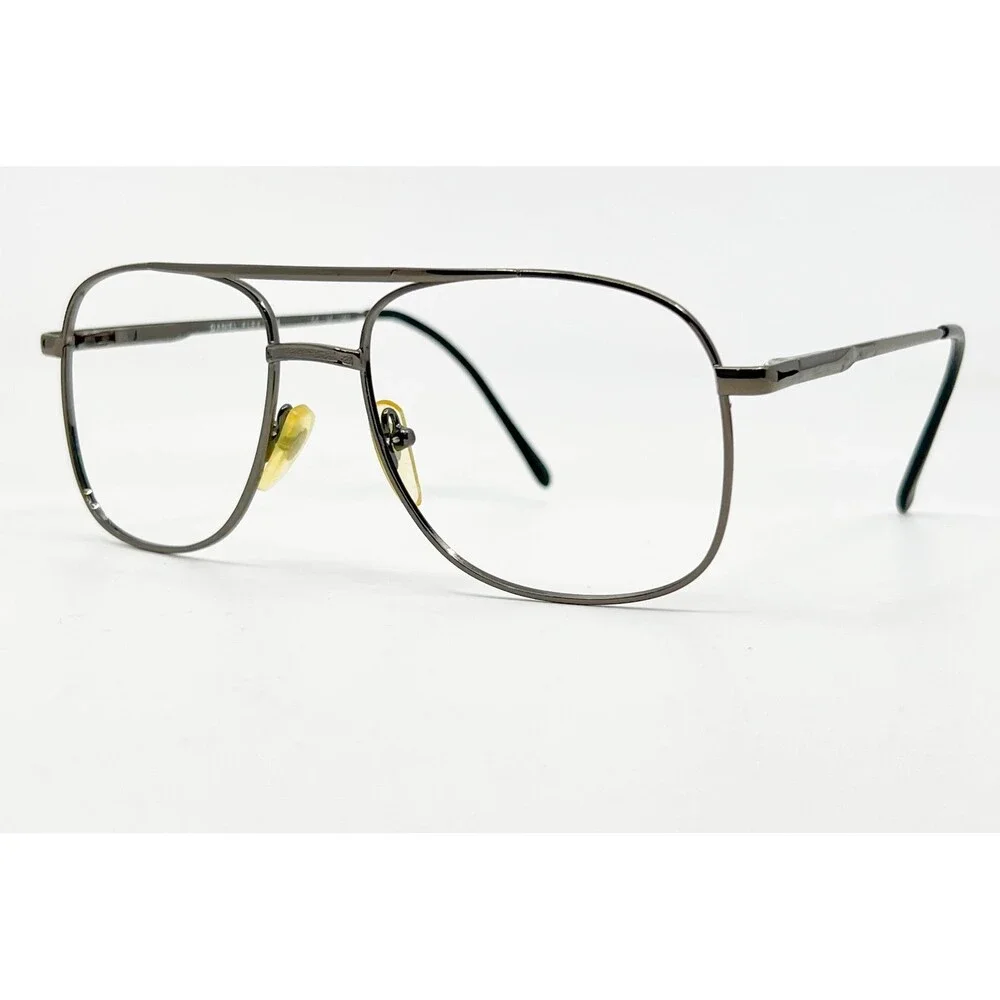 J&B Daniel Flex Gun Eyeglasses Mens Gunmetal Aviator Frames 56-18-140